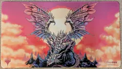 Magic the Gathering Ultra Pro Official Playmat The Ur-Dragon Justine Jones - Image 1