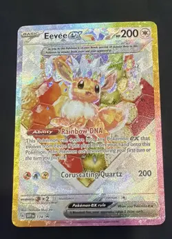 Eevee EX 174 Prismatic Evolutions Super Premium Collection Pokemon Promo - Image 1