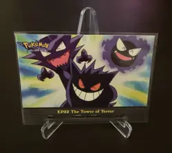 2000 Topps Pokemon TV Animation Edition #EP22 The “Tower of Terror” Blue Logo - Image 1