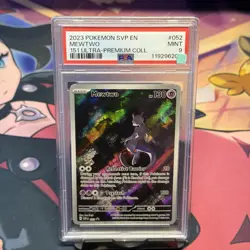 2023 POKEMON SVP EN-SV BLACK STAR PROMO 151 ULTRA-PREM COLL #052 MEWTWO PSA 9 - Image 1