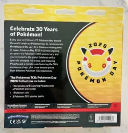 Pokemon TCG: Pokemon Day 2026 Collection Box - 30th Anniversary with Pikachu - Image 2