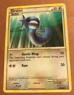 DRATINI 62/102 HGSS 2010 Triumphant Rare Pokemon VINTAGE - Image 1