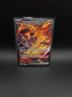 Pokemon TCG Team Rockets Moltres EX Destined Rivals Card 229/182 SIR Stamped - Image 1