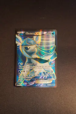 TCG Pokemon English XY Glaceon EX (Full Art) NM, 116/124 Fates Collide Holo - Image 1
