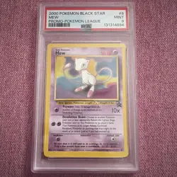 Pokemon Black Star Mew Promo-Pokemon League #8 2000 PSA - Image 1