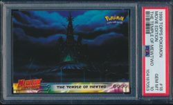 1999 Topps Pokemon Movie Edition #18 The Temple of MewTwo PSA 10 GEM MINT - Image 1
