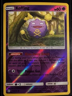 POKEMON KOFFING 76/236 COSMIC ECLIPSE COMMON REVERSE HOLO NEAR MINT - Image 1