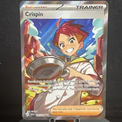 Pokemon TCG SV07: Stellar Crown Crispin #164/142 Ultra Rare NM - Image 1