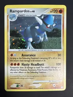 Pokemon TCG Rampardos 33/123 Cosmos Holo Rare Mysterious Treasures NM - Image 1
