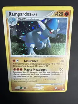 Pokemon TCG Rampardos 33/123 Cosmos Holo Rare Mysterious Treasures NM - Image 3