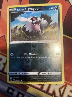 Pokemon - Galarian Zigzagoon - 035/073 - Reverse Holo - Champion's Path - NM/M - Image 1