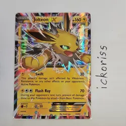Pokemon Jolteon EX Full Art Holo Rare EX Generations 28/83 Basic HP160 - Image 1