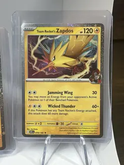 Pokemon DRI Team Rockets Promo Set Zapdos Articuno Tyranitar Cosmo Holo NM +Coin - Image 4