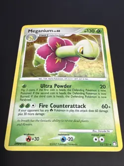 Pokemon TCG Meganium LV. 48 13/132 Holo Rare Mysterious Treasures 2007 NM - Image 2