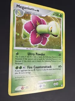 Pokemon TCG Meganium LV. 48 13/132 Holo Rare Mysterious Treasures 2007 NM - Image 4