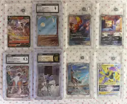 Pokemon Lot: 8 Graded Slabs Tag 10,10,9,9,8.5 CGC Pristine 10,9,9.5 - Image 1