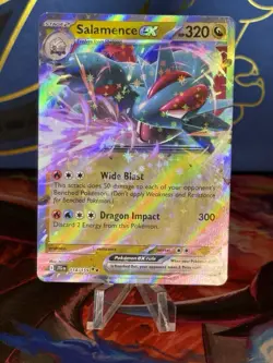 Pokemon TCG Salamence EX Sv09: Journey Together 114/159 Holo Double Rare MN - Image 1