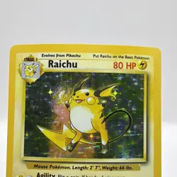 Pokemon TCG Raichu Base Set 14/102 Holo 1999-2000 Wizards Base Set Copyright... - Image 2