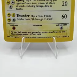 Pokemon TCG Raichu Base Set 14/102 Holo 1999-2000 Wizards Base Set Copyright... - Image 3