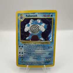 Pokemon TCG Poliwrath Base Set 13/102 Holo 1999-2000 Wizards Base Set Copyright - Image 1
