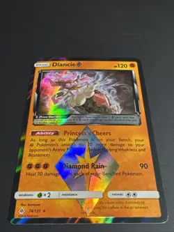 Diancie 74/131 – SM Forbidden Light Prism Holo Rare – Pokemon TCG NM - Image 2