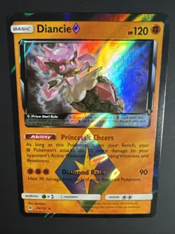 Diancie 74/131 – SM Forbidden Light Prism Holo Rare – Pokemon TCG NM - Image 3