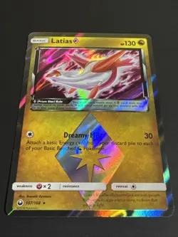 Pokemon TCG Latias Prism Sun & Moon: Celestial Storm 107/168 Holo Holo Rare NM - Image 2