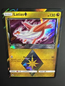 Pokemon TCG Latias Prism Sun & Moon: Celestial Storm 107/168 Holo Holo Rare NM - Image 3
