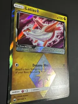 Pokemon TCG Latias Prism Sun & Moon: Celestial Storm 107/168 Holo Holo Rare NM - Image 4