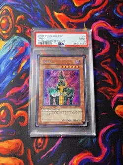 2002 Jinzo PSV-000 Secret Rare Pharaoh's Servant PSA 9 Unlimited - Image 1