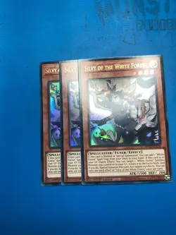 YUGIOH 3x Ultra Rare Silvy Of The White Forest MP25-EN214 1st Edition - Image 1