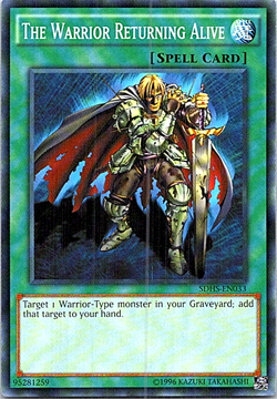 The Warrior Returning Alive SDHS-EN033 Yu-Gi-Oh! Light Play Unlimited - Image 1
