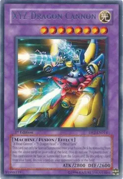 Yu-Gi-Oh Card - DP2-EN014 - XYZ - DRAGON CANNON (rare) *1st Edition* - NM - Image 1