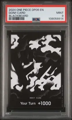 2024 One Piece DP06 Don!! Card Alternate Art Blackbeard PSA 9 MINT - Image 1
