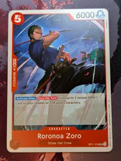 Roronoa Zoro OP11-016 UC - A Fist of Divine Speed - ONE PIECE Card - English - Image 1