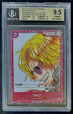 BGS 9.5 One Piece ST01-004 C Sanji - English - Card Collection Red - Graded - Image 1