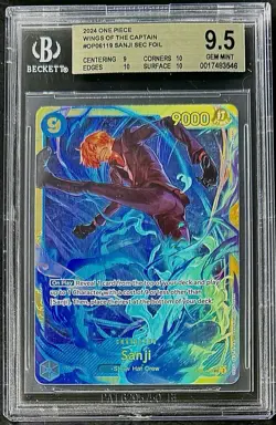 BGS 9.5 One Piece OP06-119 SEC Sanji - English - Wings of the Captain - Graded - Image 1