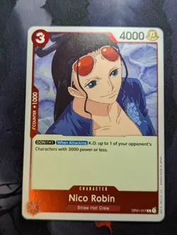 Nico Robin OP01-017 R - One Piece Card Game - Romance Dawn "KO up to 1" Text - Image 1