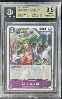 BGS 9.5 One Piece OP05-067 R Zoro-Juurou - English - Awakening of the New Era - Image 1