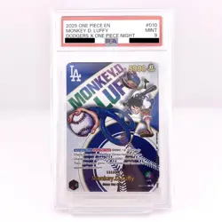 PSA 9 MONKEY D LUFFY ONE PIECE PROMO 2025 EB02 010 DODGERS X ONE PIECE NIGHT - Image 1