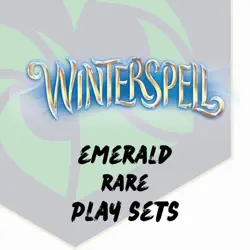 Disney Lorcana Winterspell Emerald Rare Play Sets - Image 1