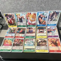 One Piece Card Game Card Lot Luffy Robin Sanji Zoro Katakuri Bandai 56x - Image 1