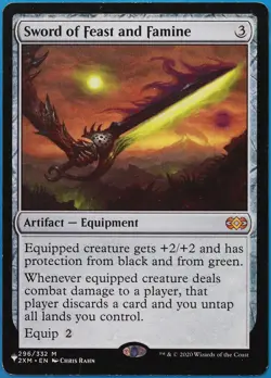 Sword of Feast and Famine (The List) Double Masters PLD CARD (510952) ABUGames - Image 1