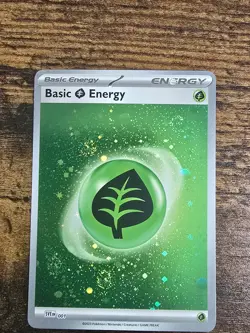 Basic Grass Energy HD 4X SWIRL Cosmos Holo - SVE 001 S&V 151 - Pokemon Card - Image 4