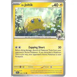049/159 N's Joltik : Common Card : Journey Together : Pokemon Trading Card Game - Image 1