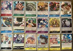 ONE PIECE OP-11 Fist of Divine Speed English 18 Card Lot C/UC - Image 1