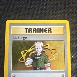 Lt. Surge Holo 17/132 Gym Heroes Pokemon Card - Nm - Image 2