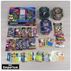 Pokemon Tins, Cards, Packs and Box Bundle - All new and unused, most sealed #2 - Image 1