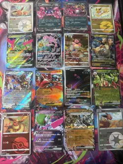 Pokemon 16 Card Lot nm V Max Mega Amazing Ex HOLO Rare Hits Only F7 - Image 1