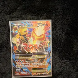 Pokemon Mega Camerupt EX Trading Card & Solgaleo Card Sleeve XY195 XY 2017 - Image 1